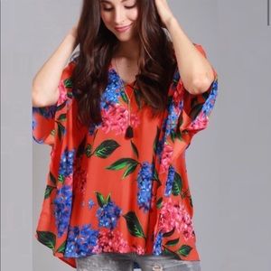 Show Me Your MuMu Short Sleeve Bahama Bloom Tunic